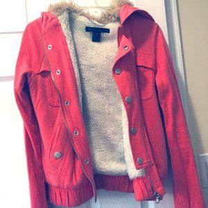 Marc by Marc Jacobs Zipped Up Sweater w/ Fur Hood